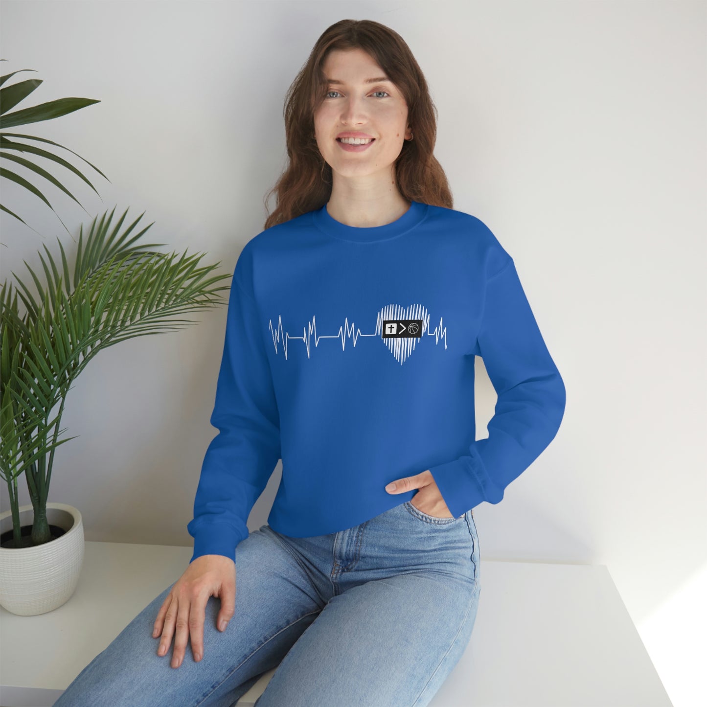 Heartbeat Unisex Crewneck Sweatshirt