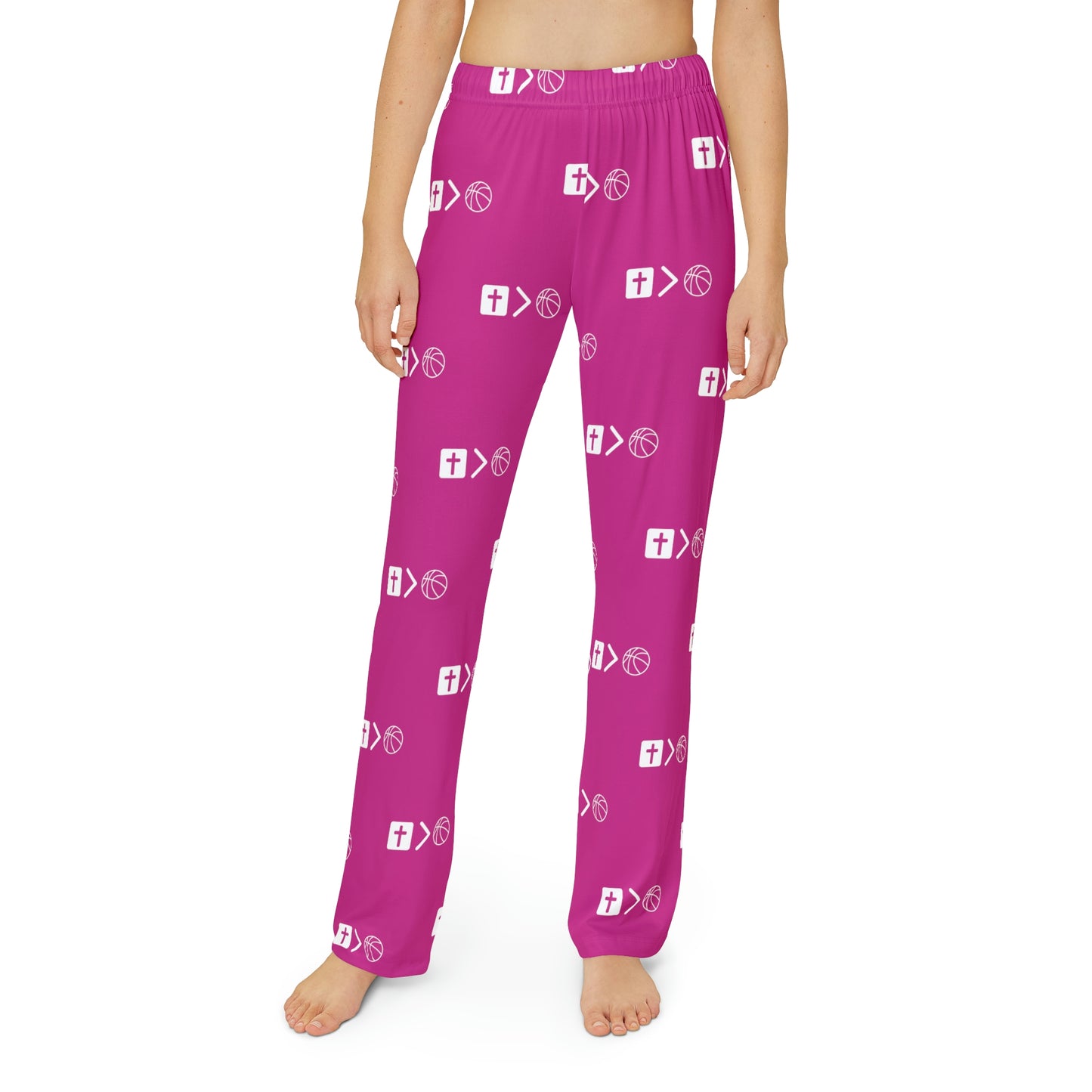 Jesus is bigger than basketball Youth Pajama Pants