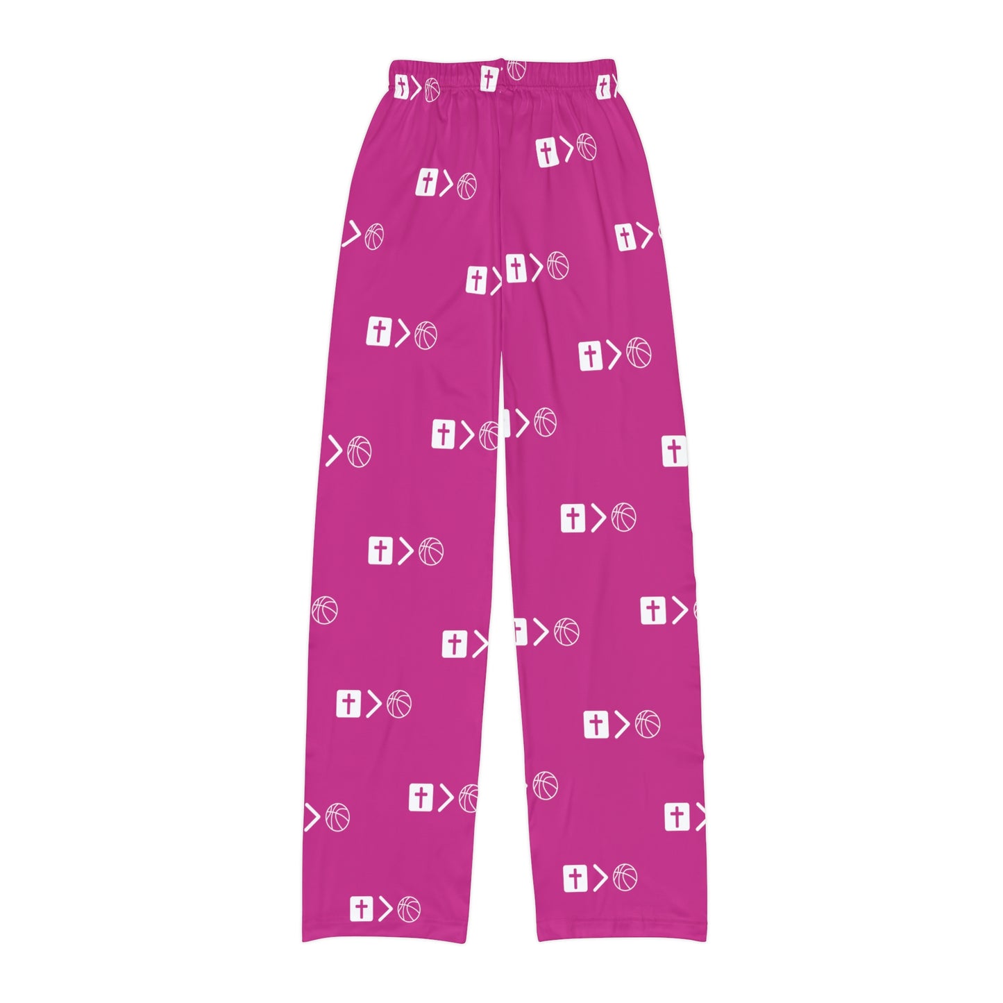 Jesus is bigger than basketball Youth Pajama Pants