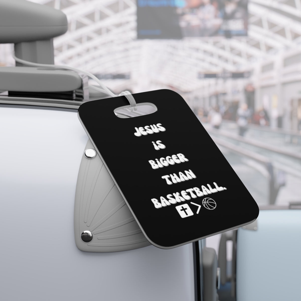 Jesus is bigger than basketball Bag Tags