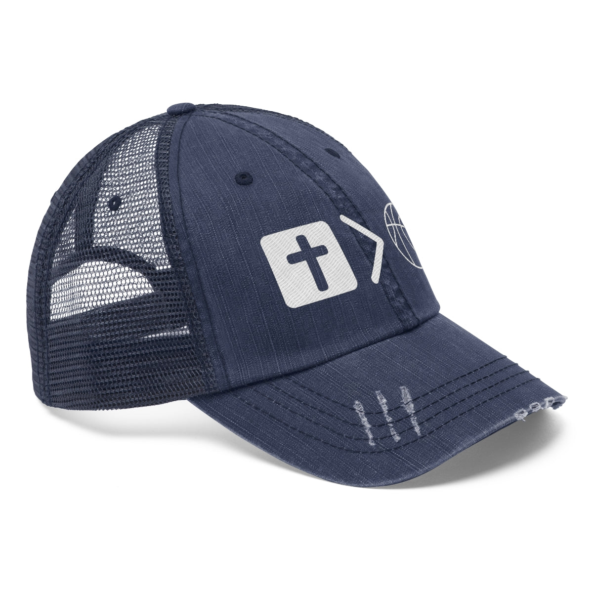 Jesus is bigger than basketball Mesh Hat (3 colors)