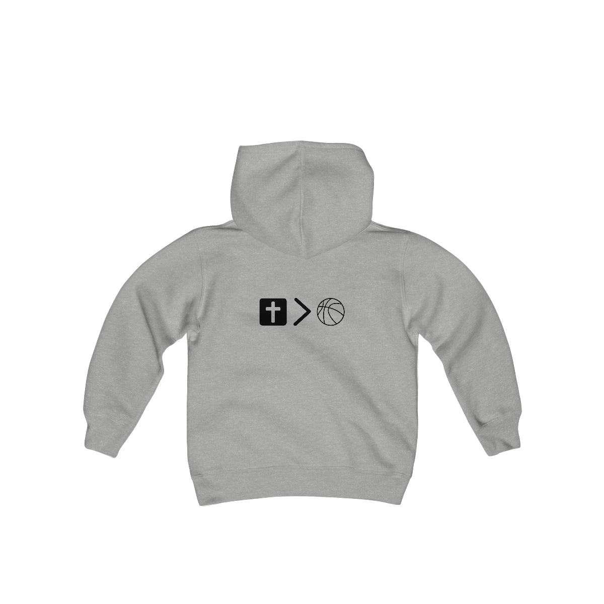 Thankful, Grateful, Buckets! Youth Heavy Blend Hooded Sweatshirt