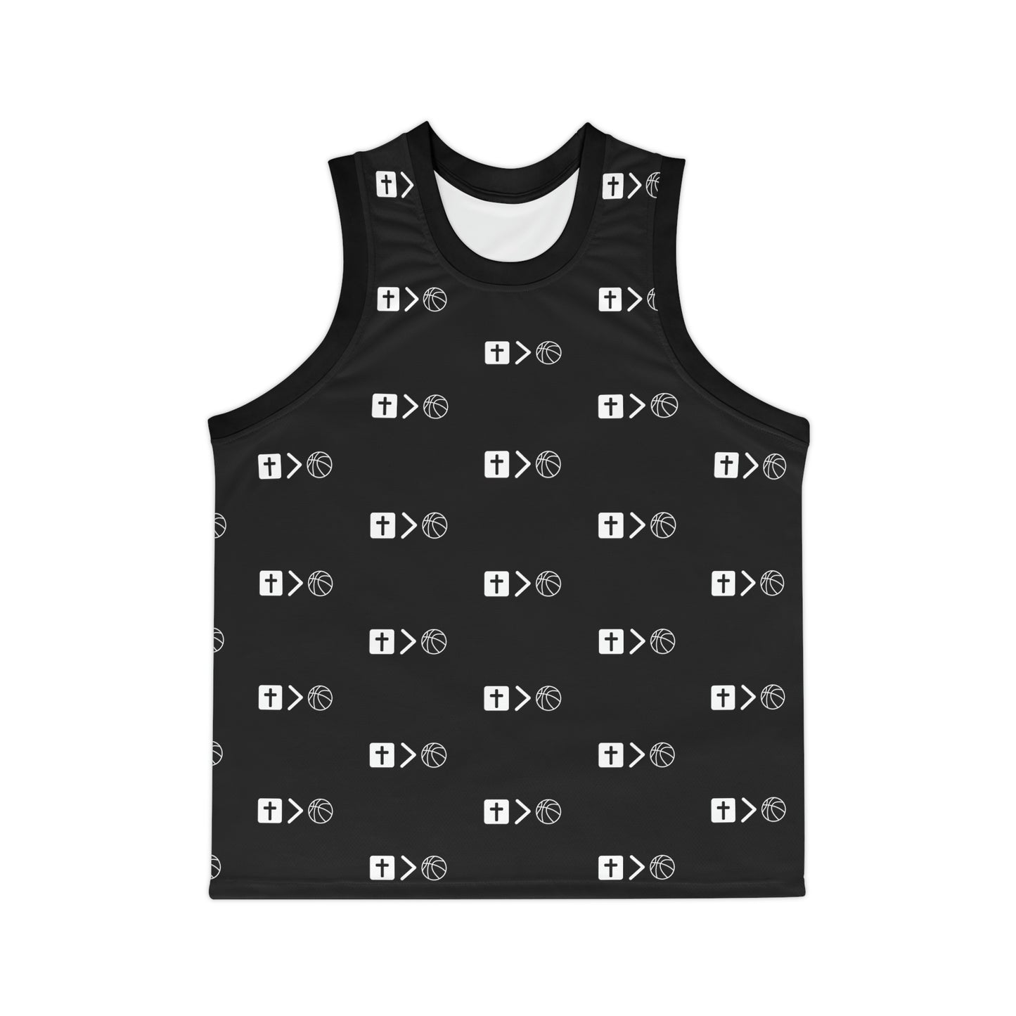 New Jesus is bigger than basketball Unisex Basketball Jersey