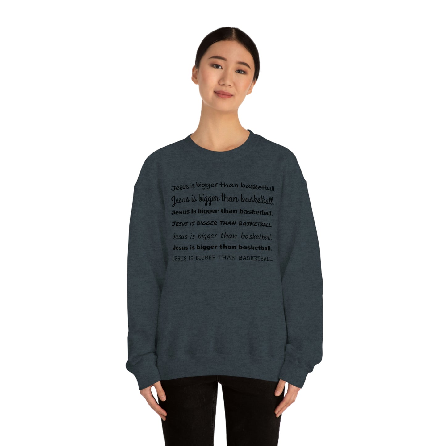 Repeat Print Unisex Heavy Blend™ Crewneck Sweatshirt