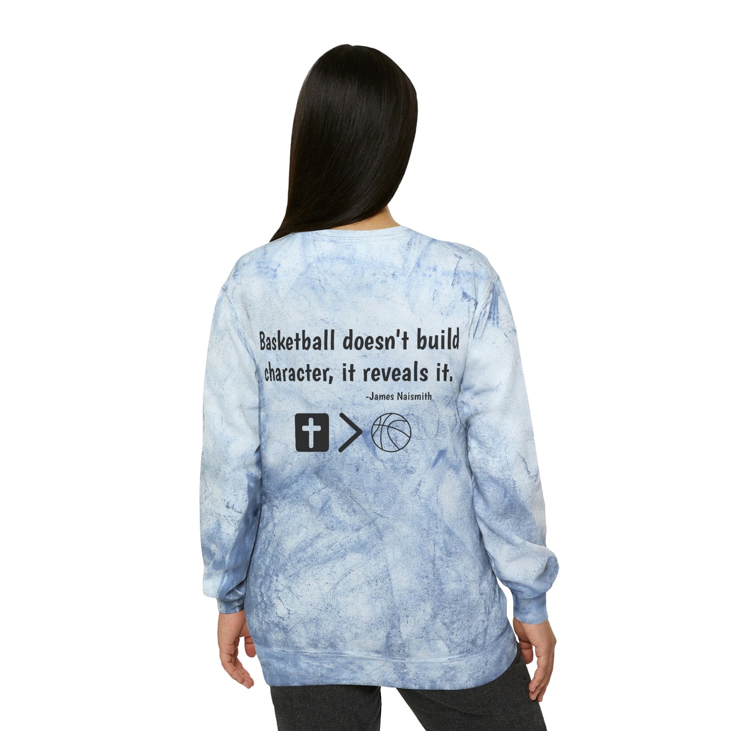 Limited Edition Naismith Quote Unisex Color Blast Crewneck Sweatshirt