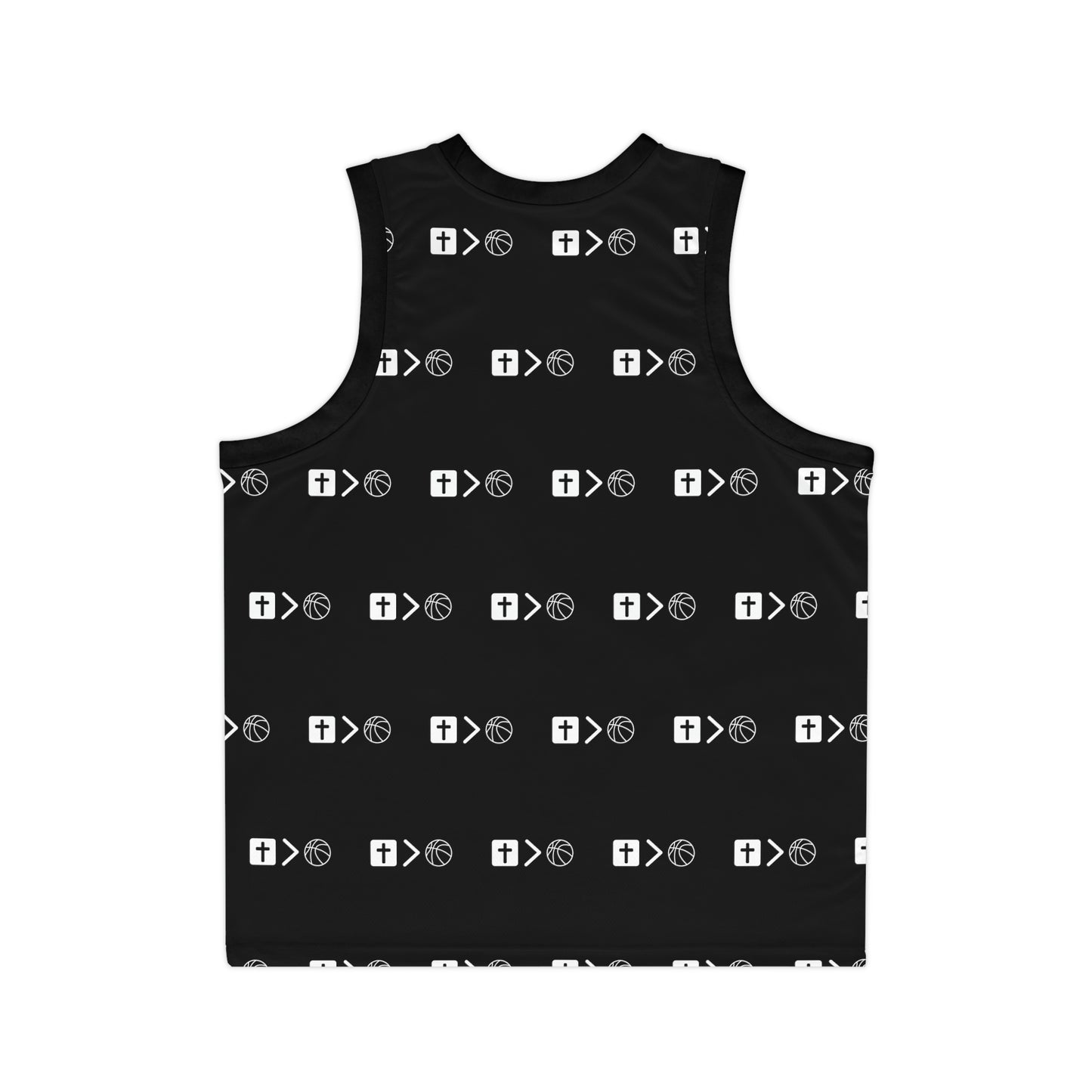 New Jesus is bigger than basketball Unisex Basketball Jersey