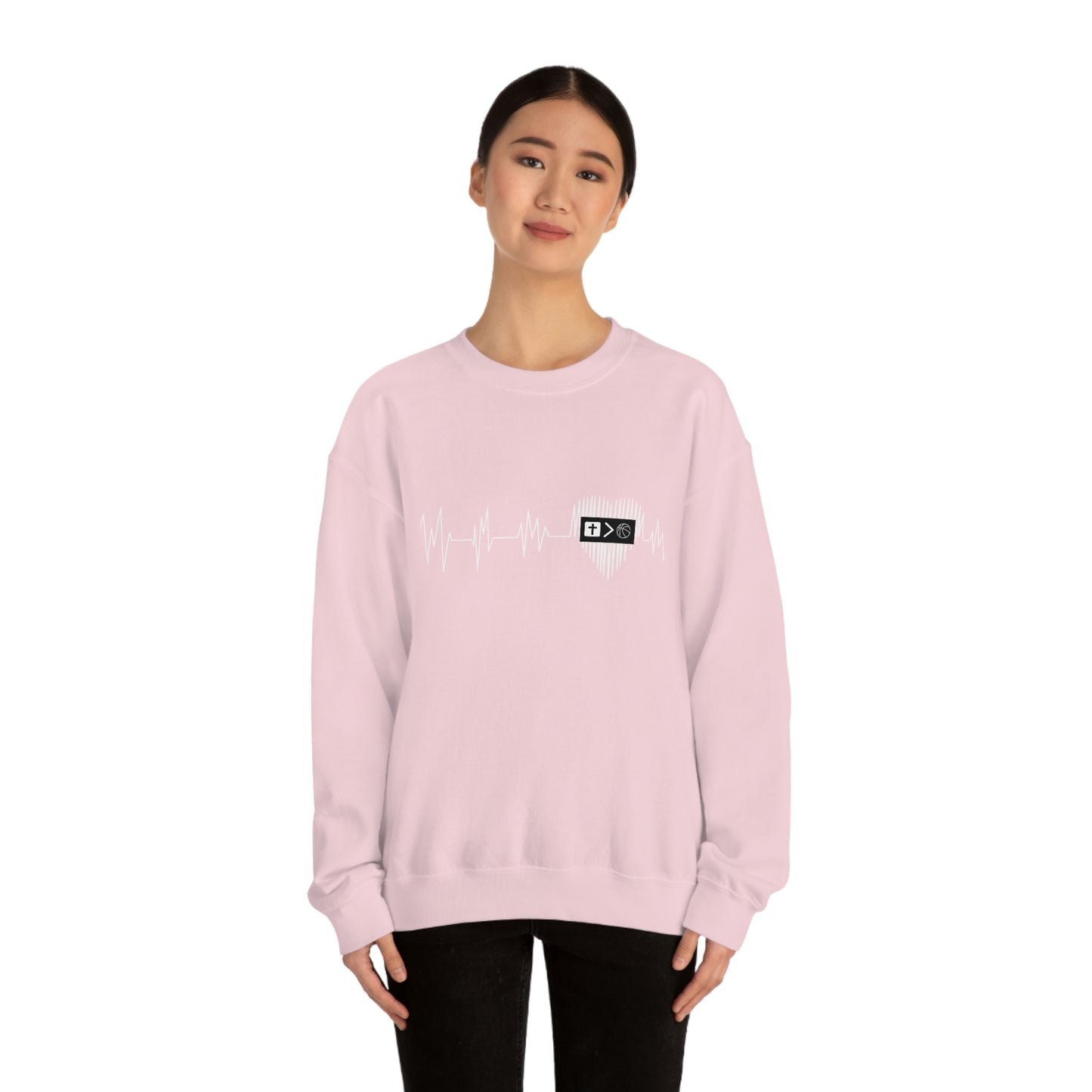 Heartbeat Unisex Crewneck Sweatshirt