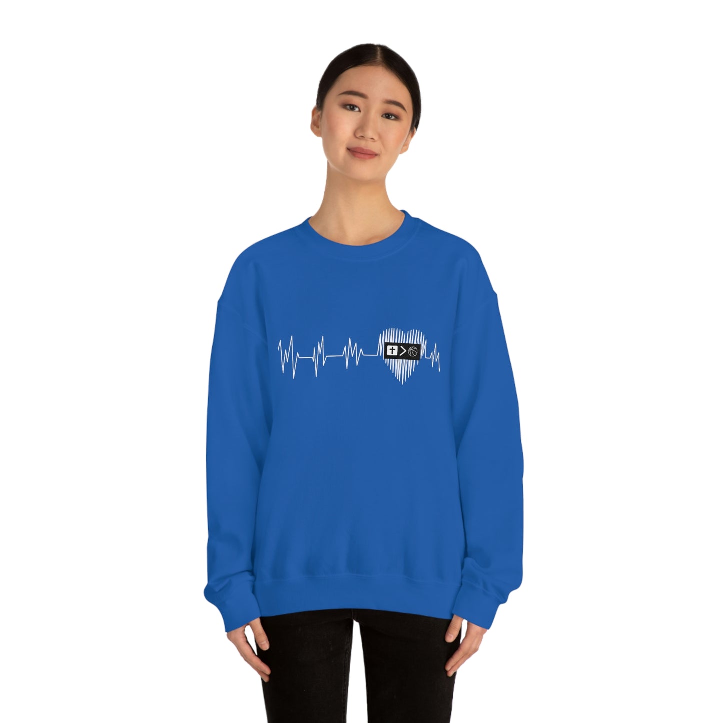 Heartbeat Unisex Crewneck Sweatshirt