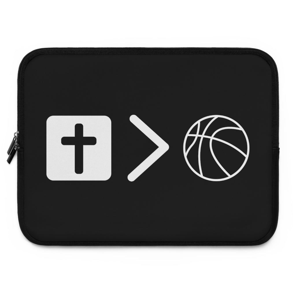 Jesus is bigger than basketball Laptop Sleeve