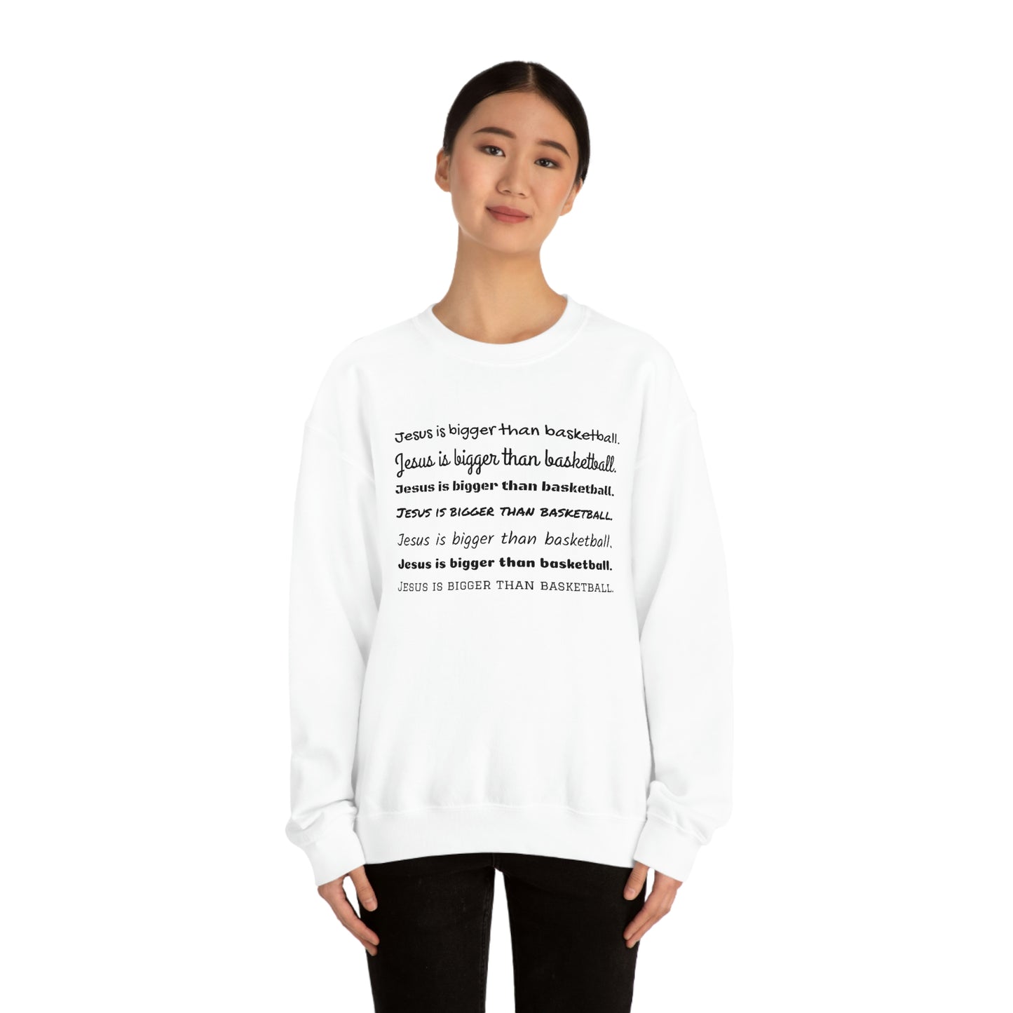 Repeat Print Unisex Heavy Blend™ Crewneck Sweatshirt