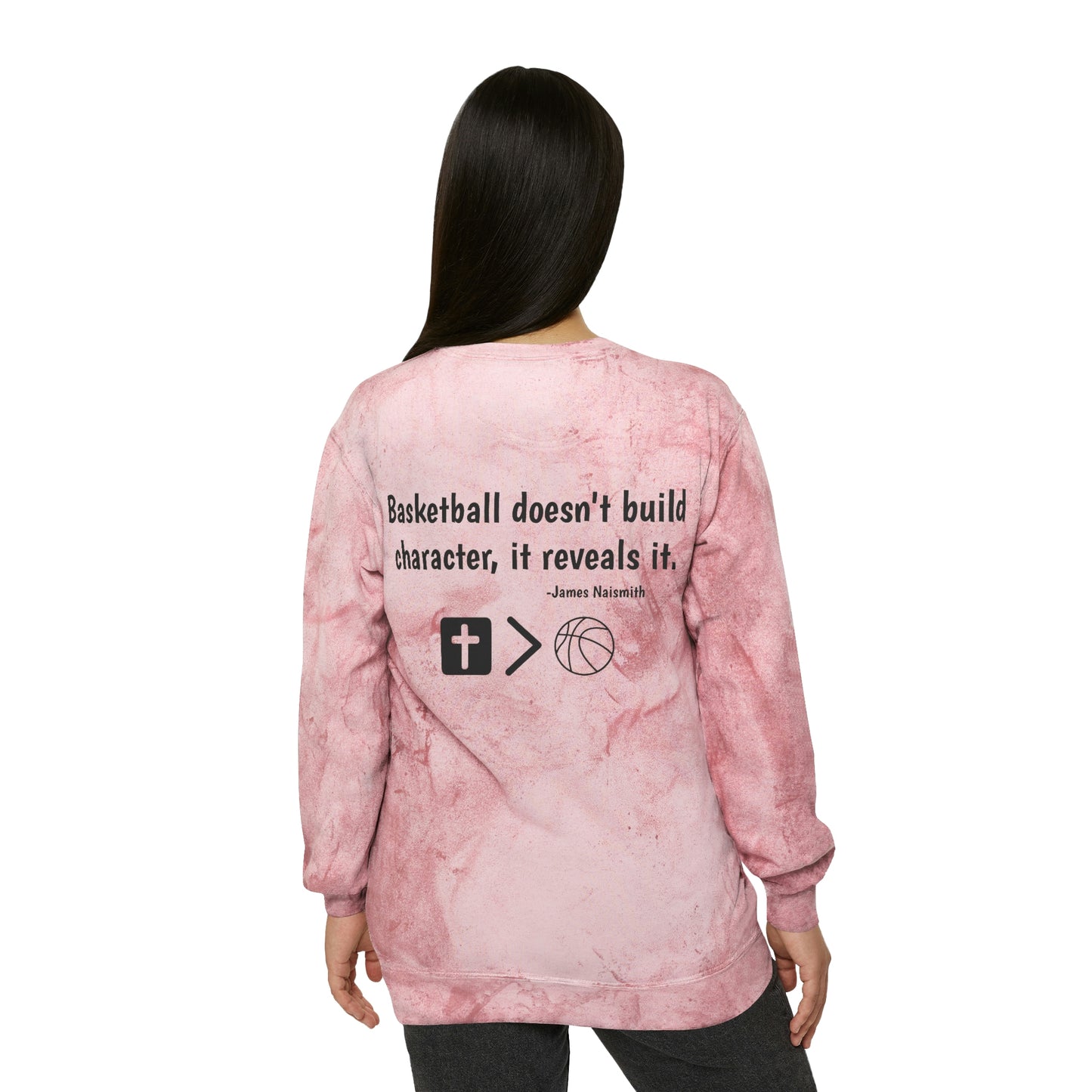 Limited Edition Naismith Quote Unisex Color Blast Crewneck Sweatshirt