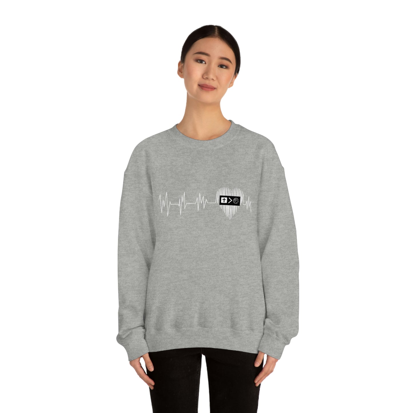 Heartbeat Unisex Crewneck Sweatshirt