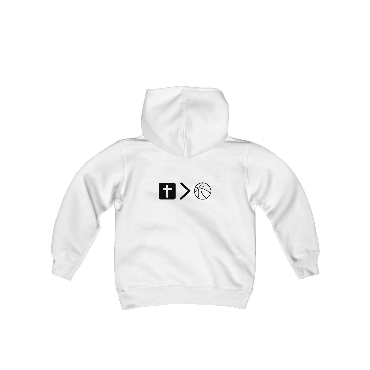 Thankful, Grateful, Buckets! Youth Heavy Blend Hooded Sweatshirt