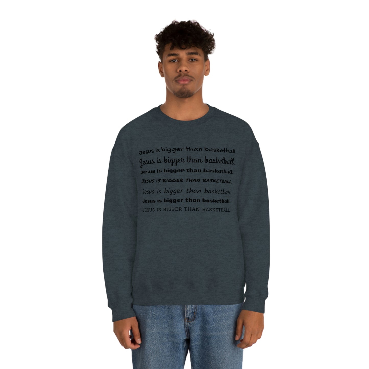 Repeat Print Unisex Heavy Blend™ Crewneck Sweatshirt