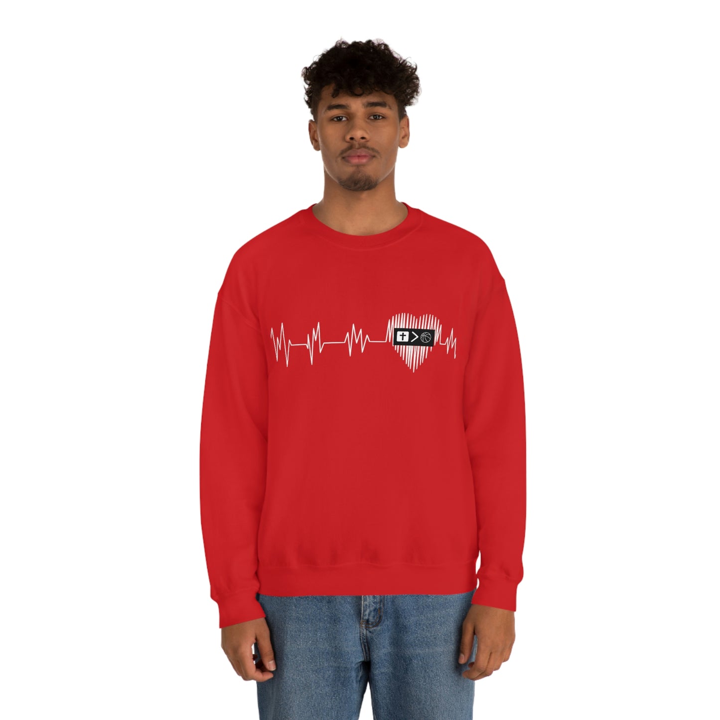 Heartbeat Unisex Crewneck Sweatshirt