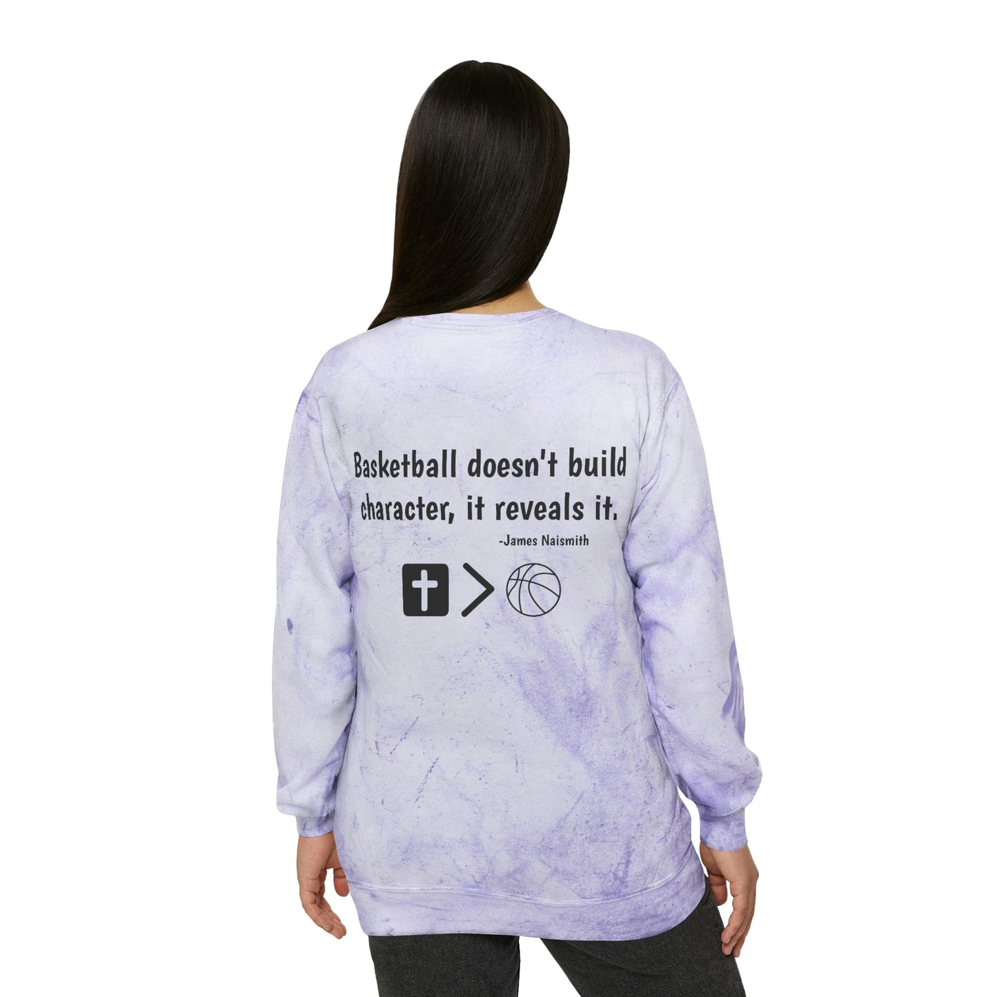 Limited Edition Naismith Quote Unisex Color Blast Crewneck Sweatshirt