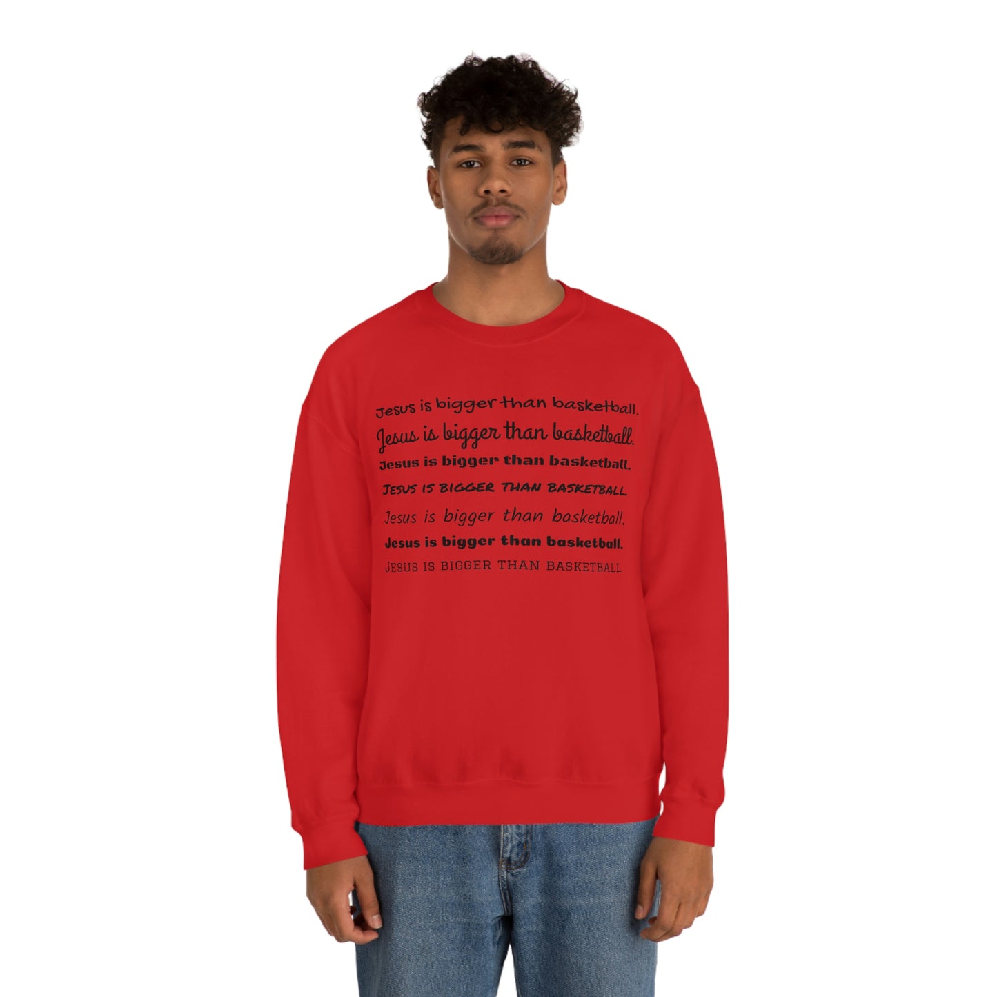 Repeat Print Unisex Heavy Blend™ Crewneck Sweatshirt