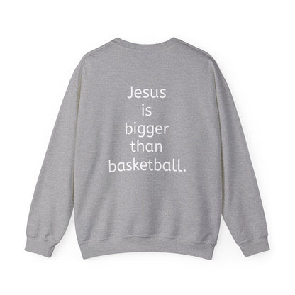 Jesus is bigger than basketball Vintage Fall Stamp Crew