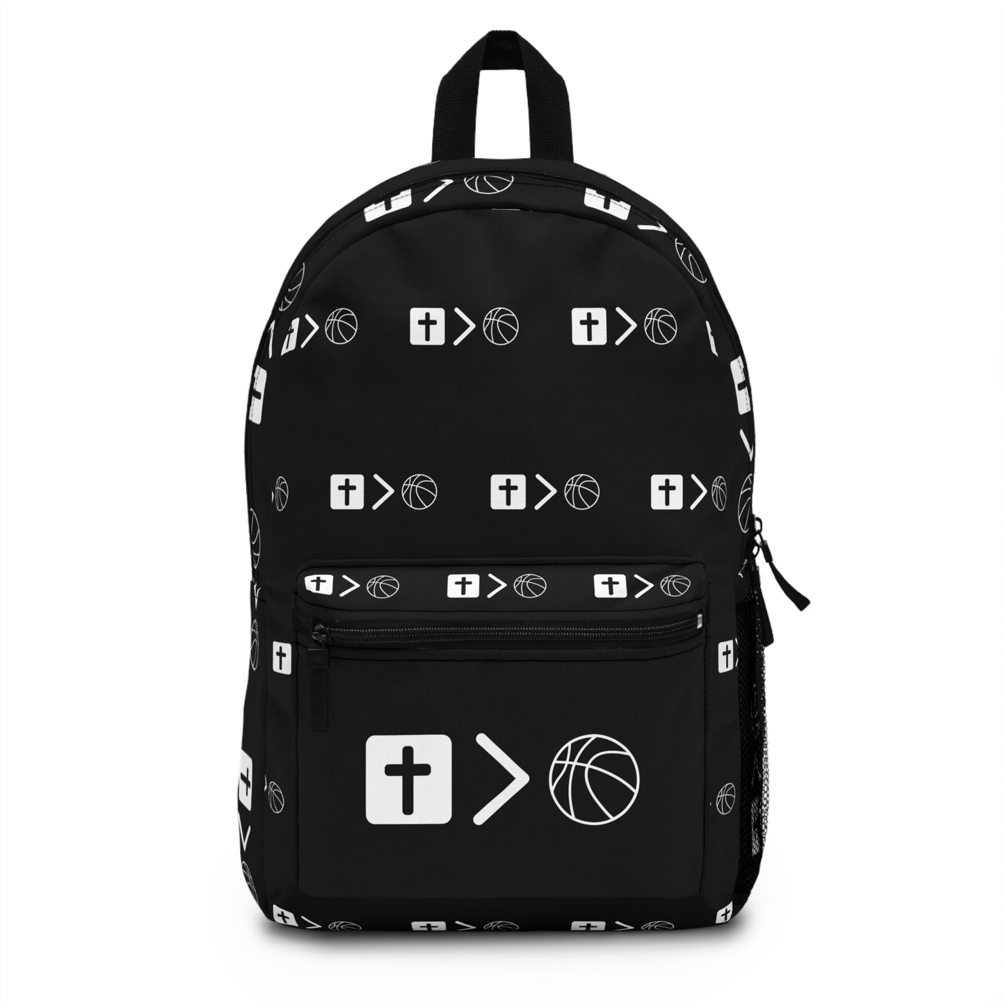 Jesus is bigger than basketball backpack