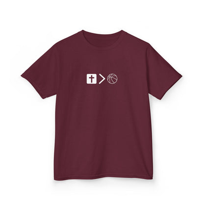 Pray behind your teammates' backs Kids Heavy Cotton™ Tee