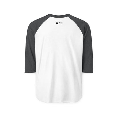 Three-Quarter Sleeve Raglan Jesus is bigger than basketball Shirt