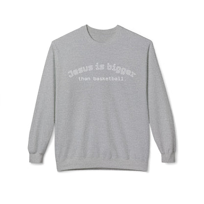 Light Weight Jesus is bigger than basketball Crew Neck