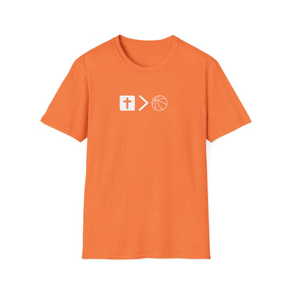 Pray behind your teammates' backs Unisex Softstyle T-Shirt