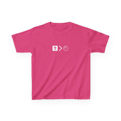 Pray behind your teammates' backs Kids Heavy Cotton™ Tee