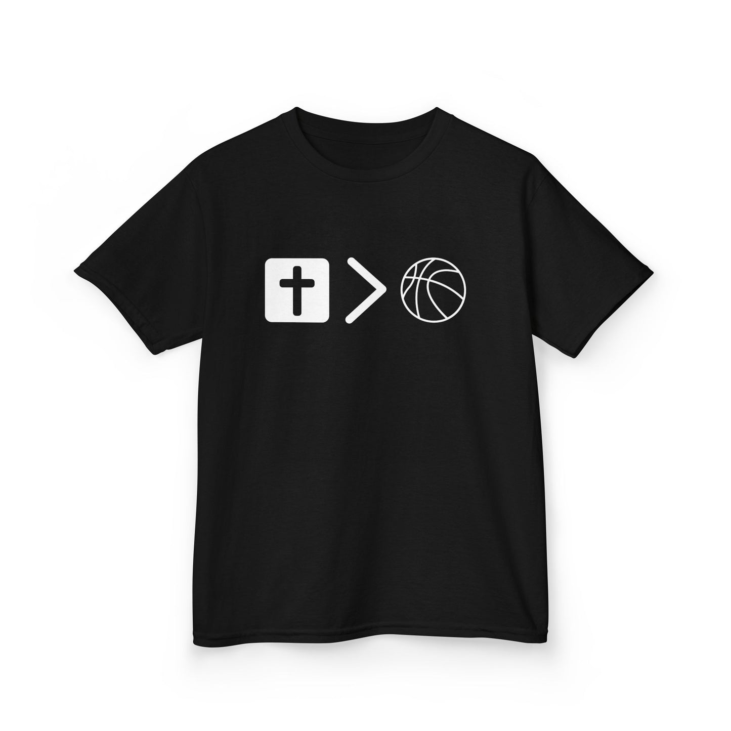 Youth Jesus is bigger than basketball Heavy Cotton Tee