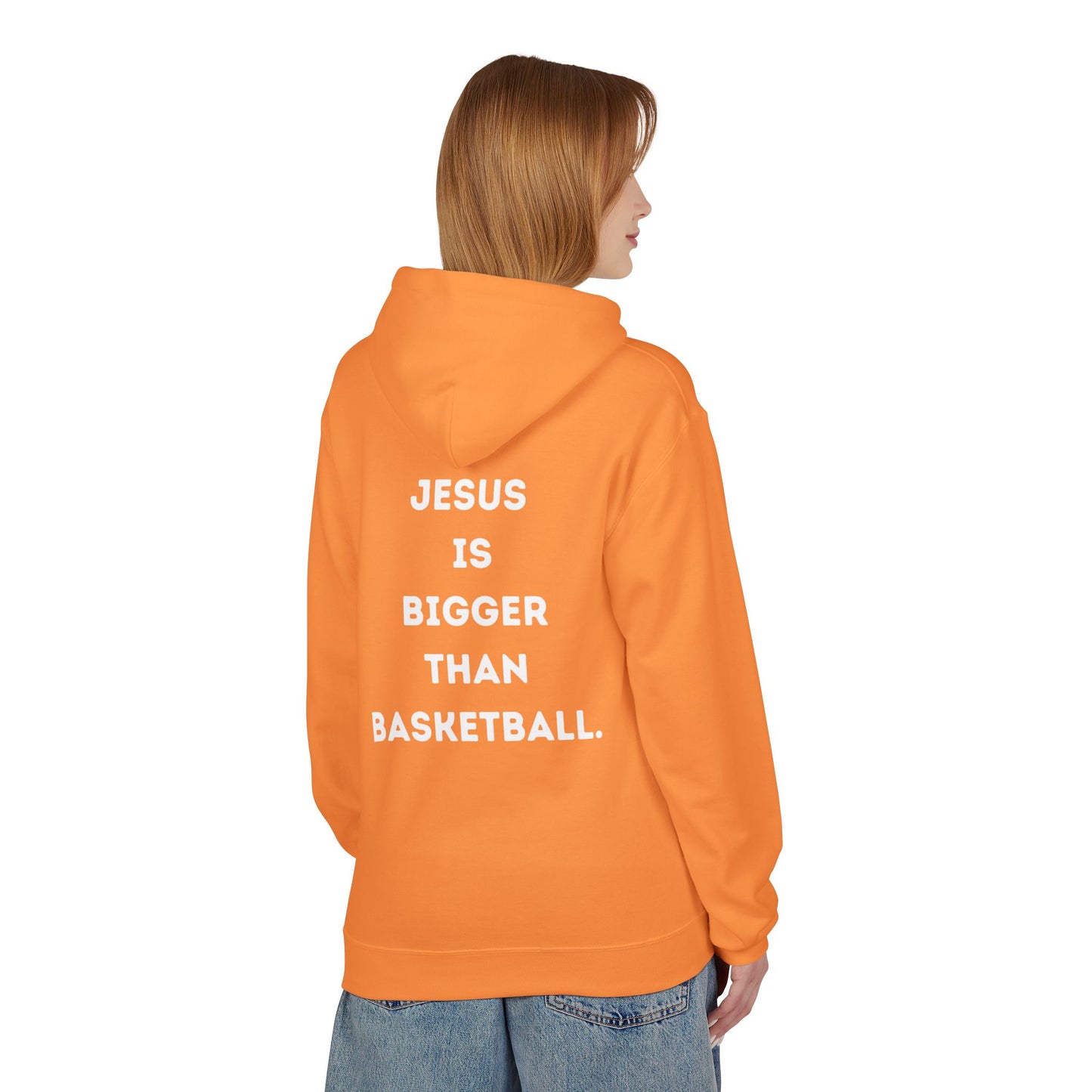 Jesus Is Bigger Than Basketball Hoodie - Pullover