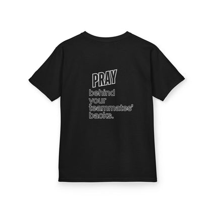 Pray behind your teammates' backs Kids Heavy Cotton™ Tee