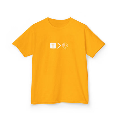 Pray behind your teammates' backs Kids Heavy Cotton™ Tee