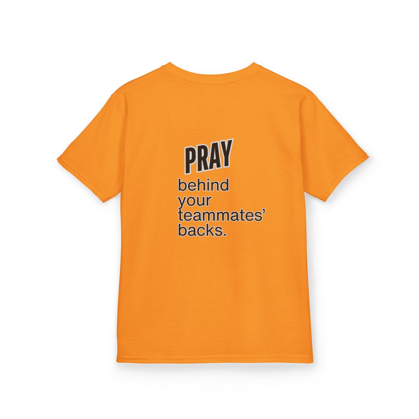 Pray behind your teammates' backs Kids Heavy Cotton™ Tee