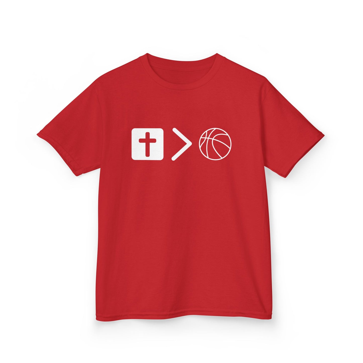 Youth Jesus is bigger than basketball Heavy Cotton Tee