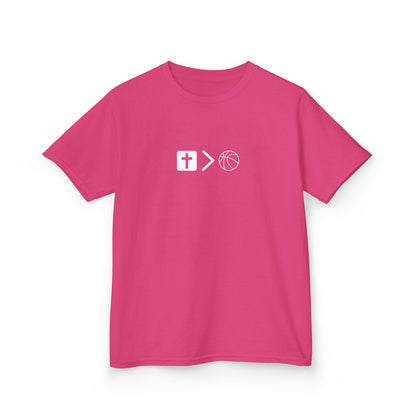 Pray behind your teammates' backs Kids Heavy Cotton™ Tee