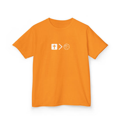 Pray behind your teammates' backs Kids Heavy Cotton™ Tee