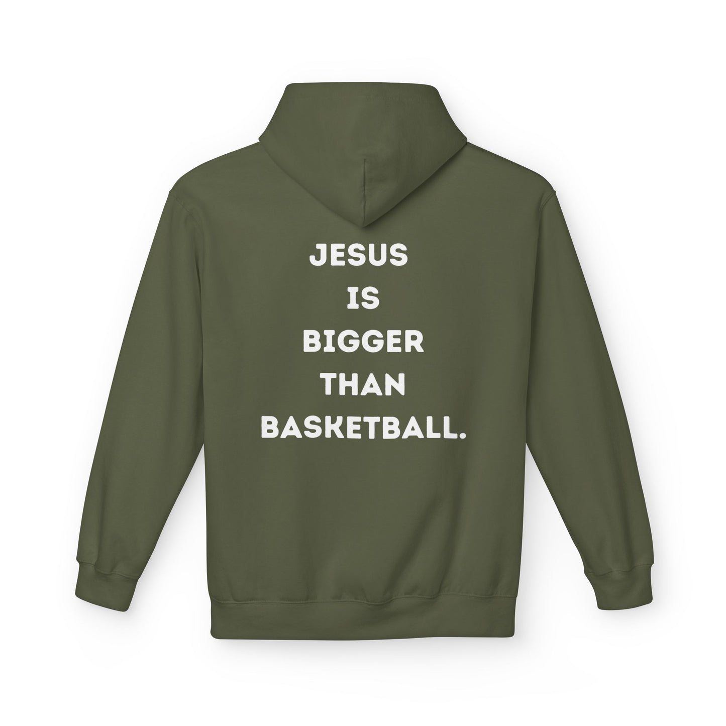Jesus Is Bigger Than Basketball Hoodie - Pullover