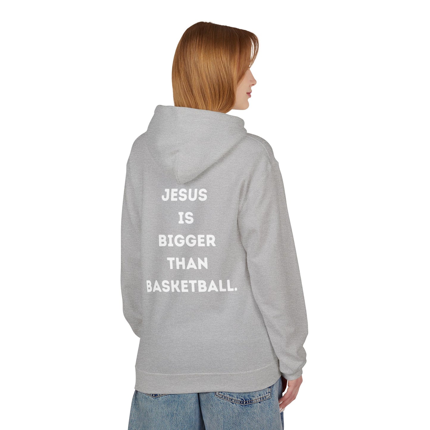 Jesus Is Bigger Than Basketball Hoodie - Pullover