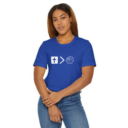 Jesus is bigger than basketball Classic Unisex Jersey T-Shirt
