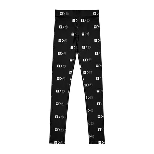 Jesus is Bigger than Basketball All over Print Youth Leggings