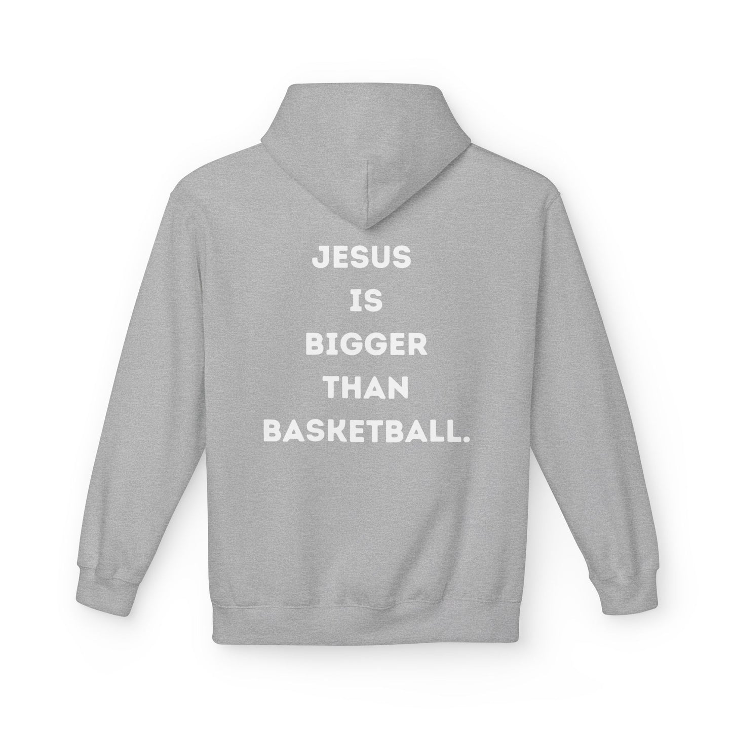 Jesus Is Bigger Than Basketball Hoodie - Pullover