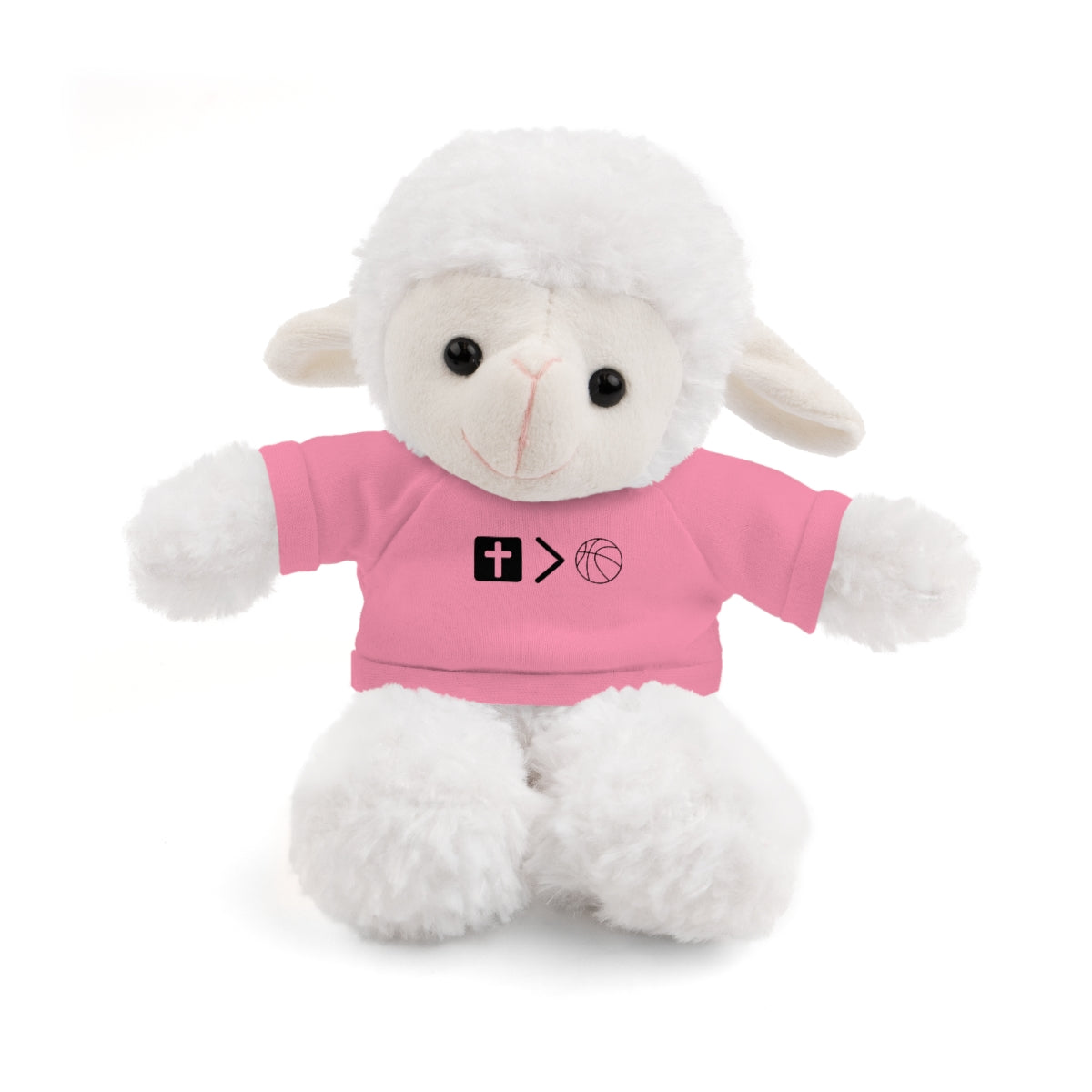 Stuffed Animals with Jesus is bigger than basketball Tee + Free Personalization!