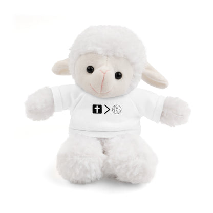 Stuffed Animals with Jesus is bigger than basketball Tee + Free Personalization!