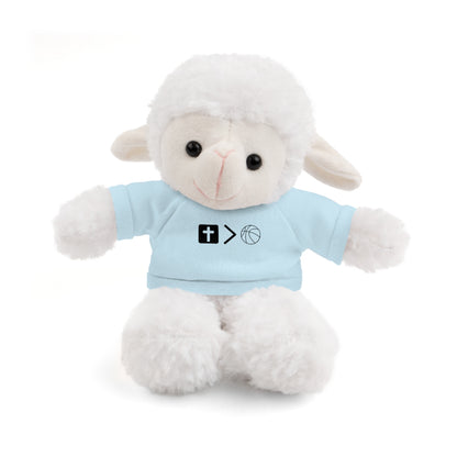 Stuffed Animals with Jesus is bigger than basketball Tee + Free Personalization!