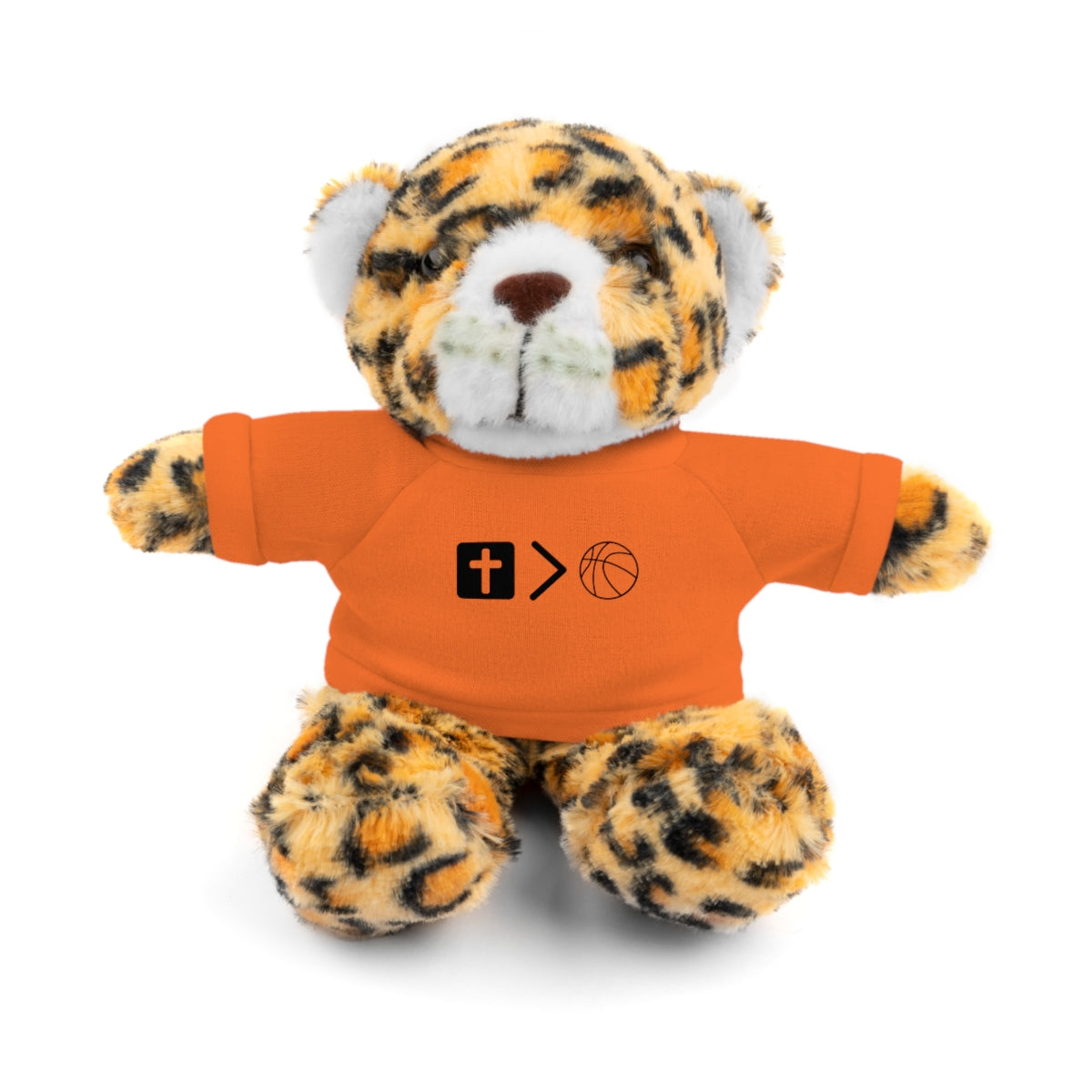 Stuffed Animals with Jesus is bigger than basketball Tee + Free Personalization!