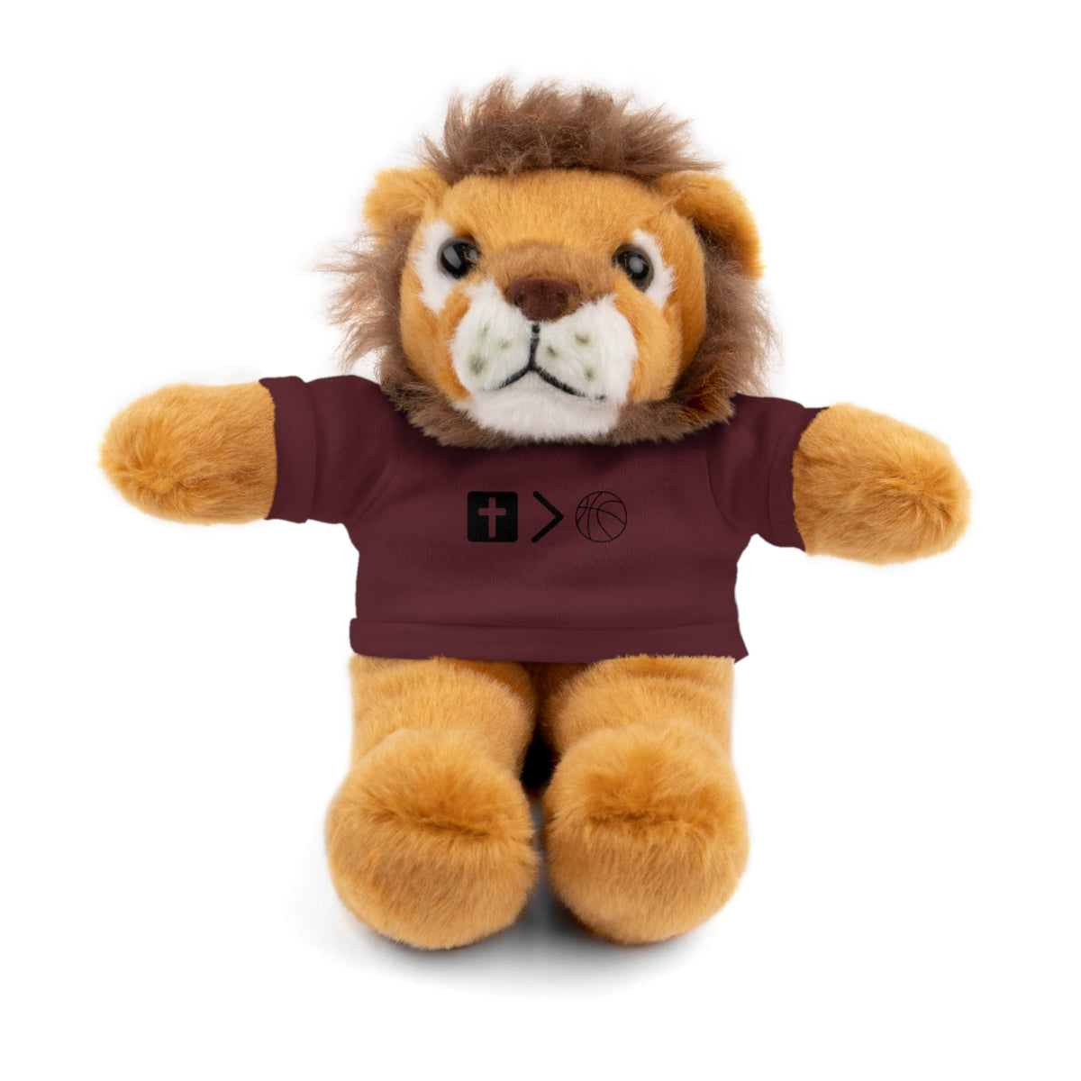 Stuffed Animals with Jesus is bigger than basketball Tee + Free Personalization!