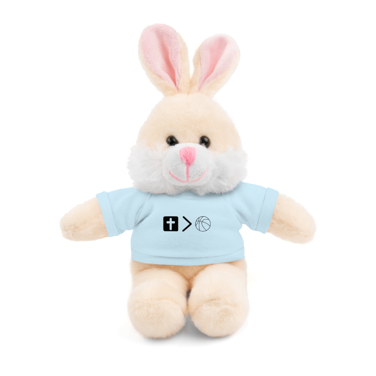 Stuffed Animals with Jesus is bigger than basketball Tee + Free Personalization!