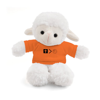 Stuffed Animals with Jesus is bigger than basketball Tee + Free Personalization!