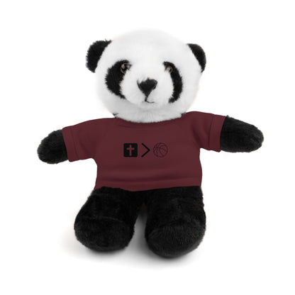 Stuffed Animals with Jesus is bigger than basketball Tee + Free Personalization!