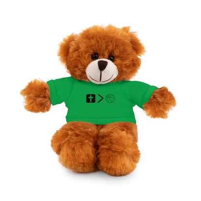 Stuffed Animals with Jesus is bigger than basketball Tee + Free Personalization!